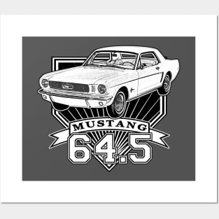 64 and a half Mustang Coupe Posters and Art